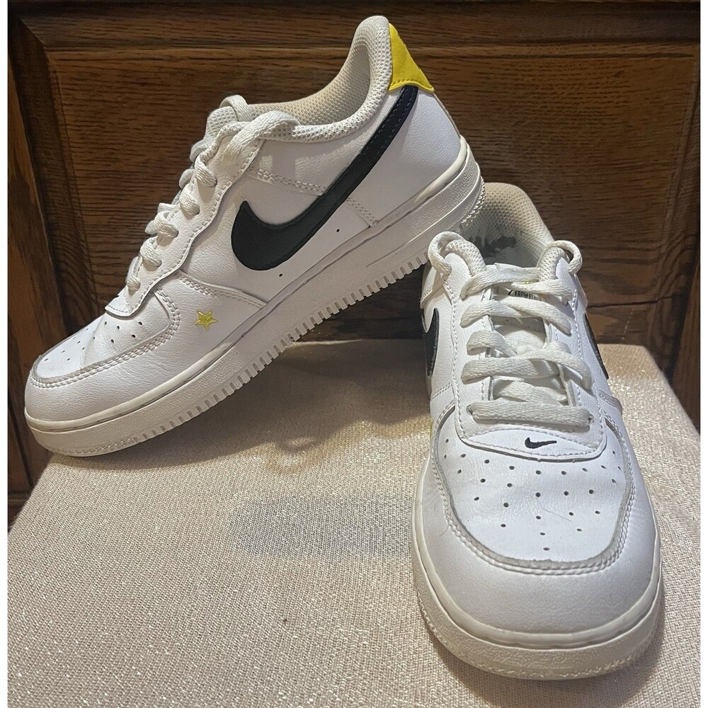 Nike Air Force 1 '07 Have A Nike Day White Yellow Black Youth Size 3